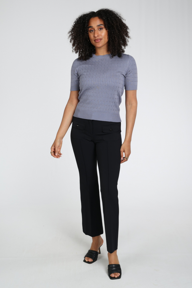 Cambio Farah 6111042700 Broek Zwart