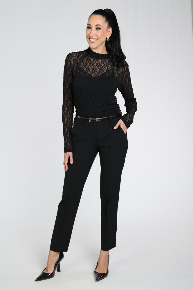 Cambio Sarah 6316029100 Broek Zwart