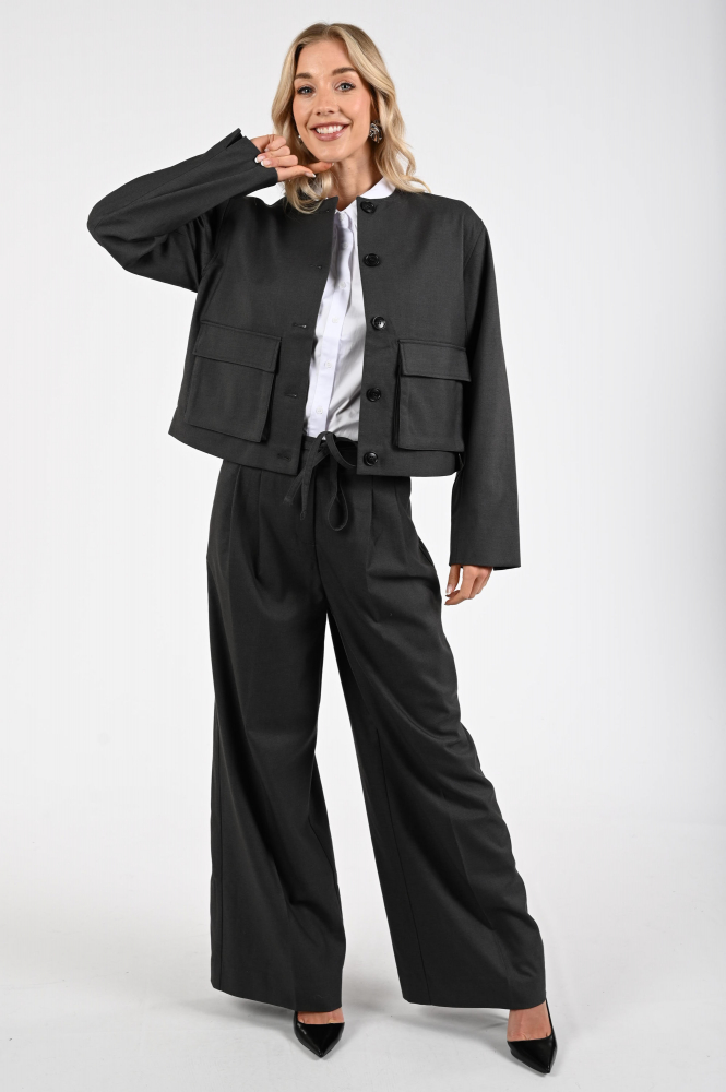 WithBlack Magnolia pants Broek Grijs