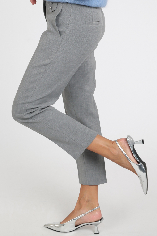Cambio Krystal 6316043500 Broek Grijs