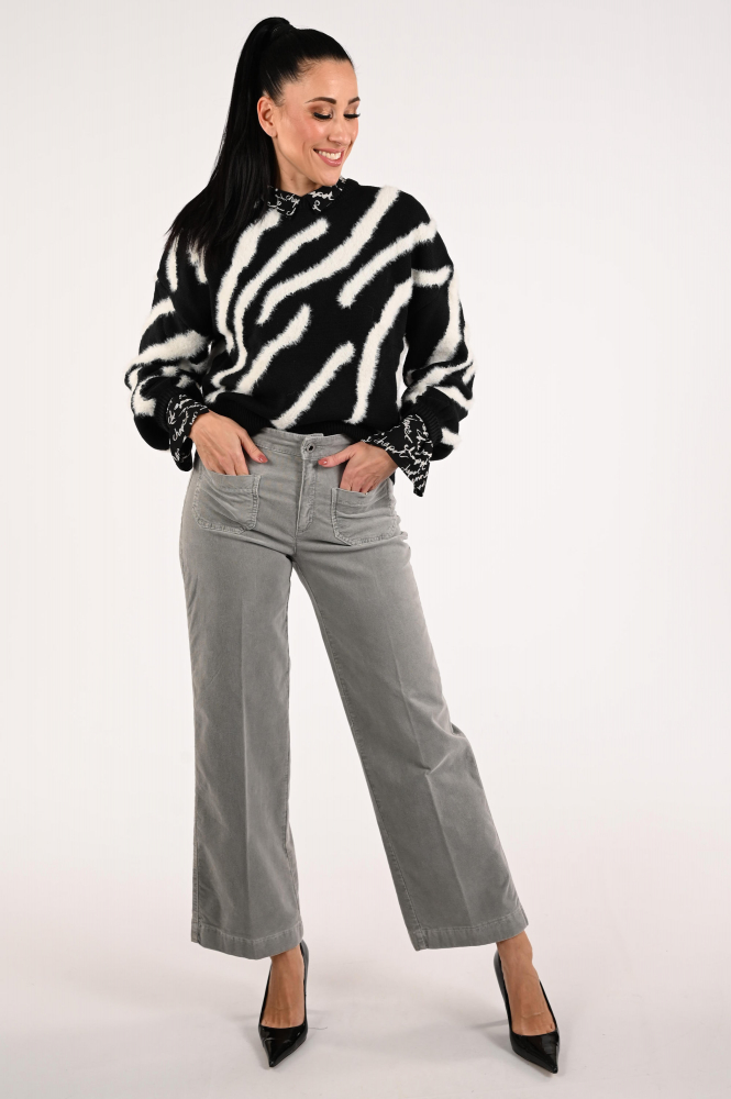 Rosner Audrey Wideleg 1 Broek Grijs