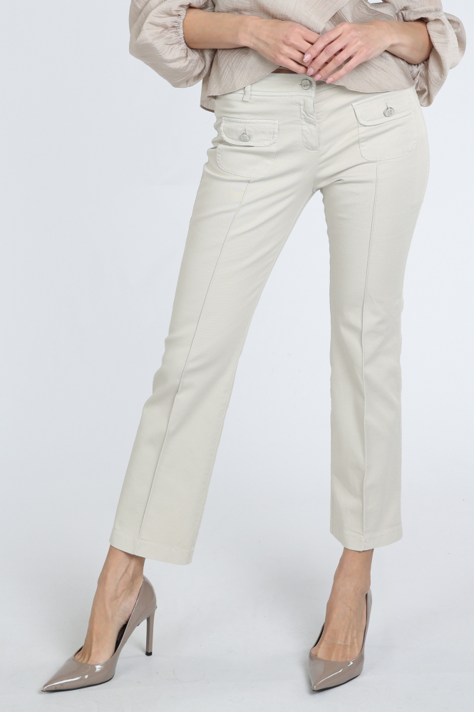 Cambio Farah 7641042704 Broek Beige