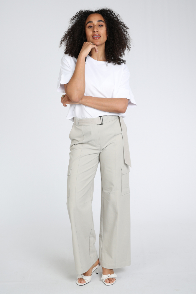 Yaya 01-301244-602 Broek Beige