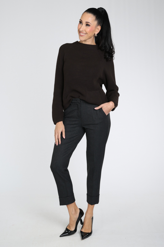 Cambio Krystal 622703000 Broek Grijs