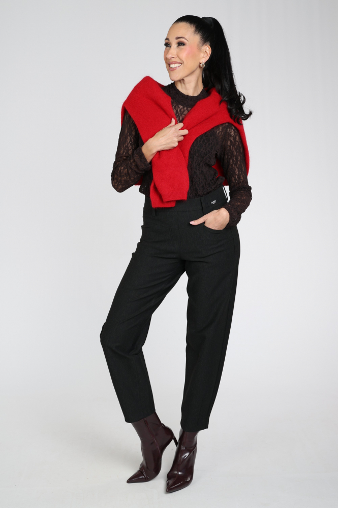 Cambio Elin long 6204027201 Broek Grijs