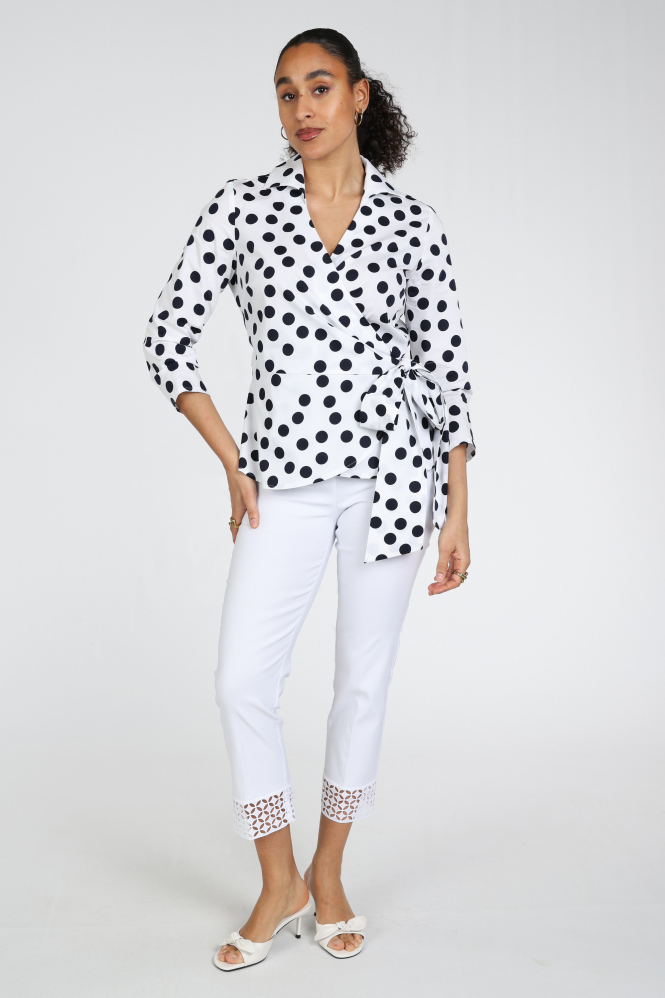 Joseph Ribkoff 261159 Broek Wit