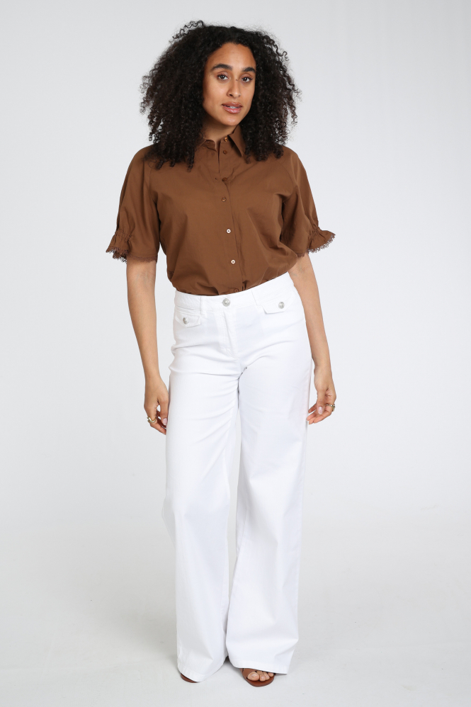 Luisa Cerano 638900-3800 Broek Wit