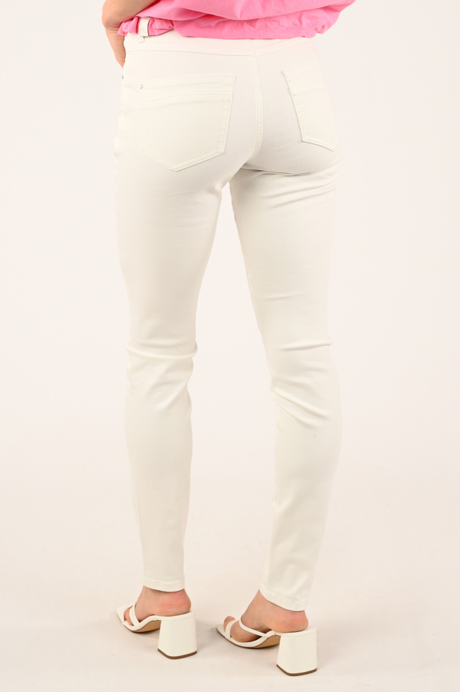 NickJean Kathy Slim Reg Broek Wit