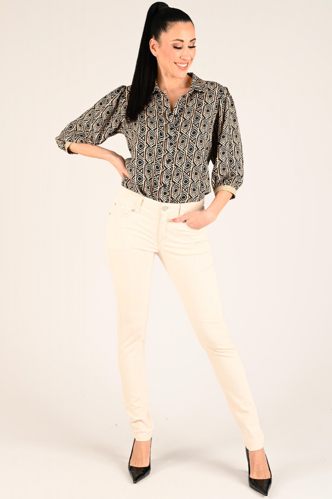 NickJean Bess slim Broek Wit