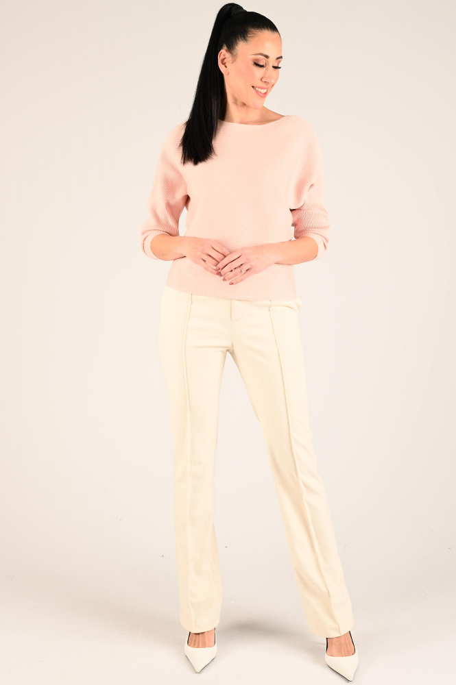 NickJean Vicky pant tencel Broek Wit