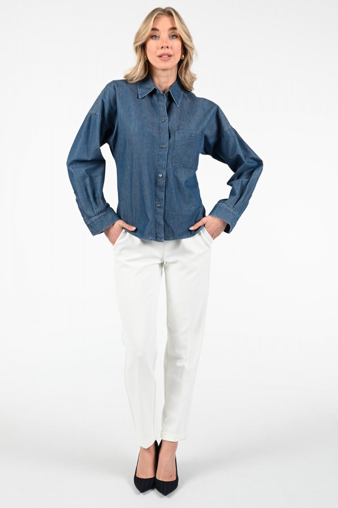 Cambio Kim 6421029204 Broek Wit