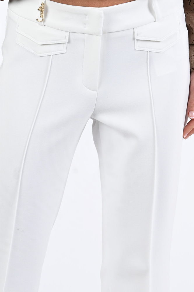 Cambio farah 6316048602 Broek Wit