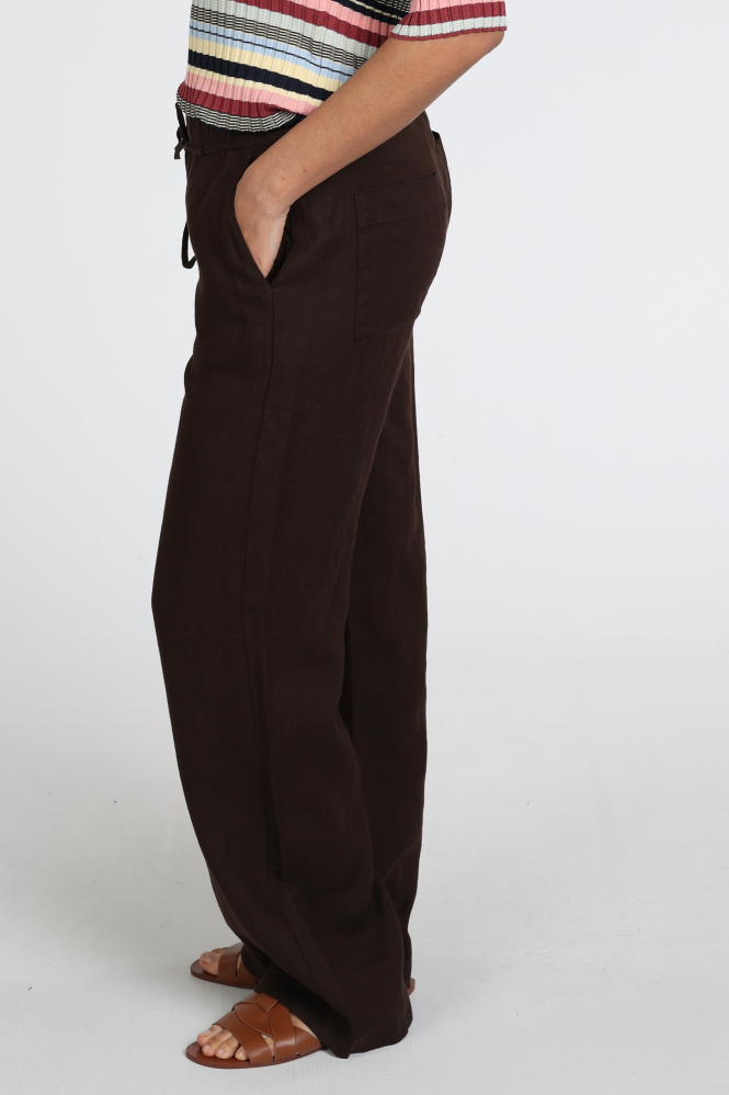 Mac Chiara belt 0294L Broek Bruin