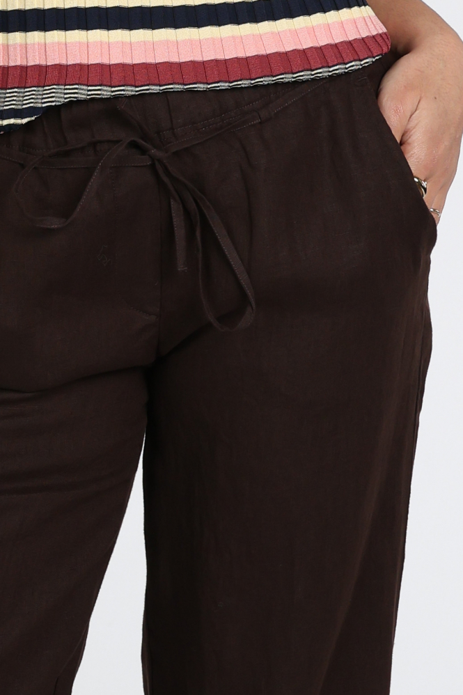 Mac Chiara belt 0294L Broek Bruin