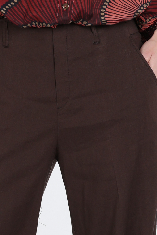 Rosner Mara Wide Leg  Broek Bruin