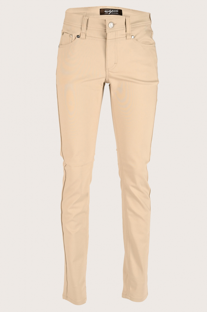 NickJean Bess slim Broek Beige