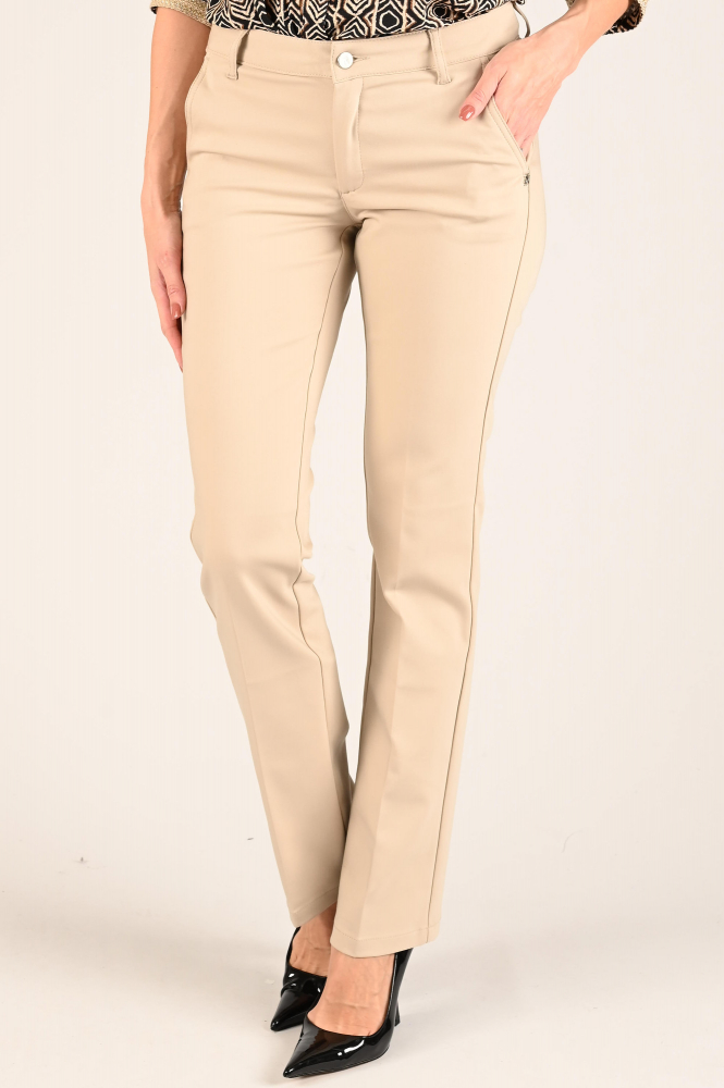 NickJean Marlene flared Broek Beige