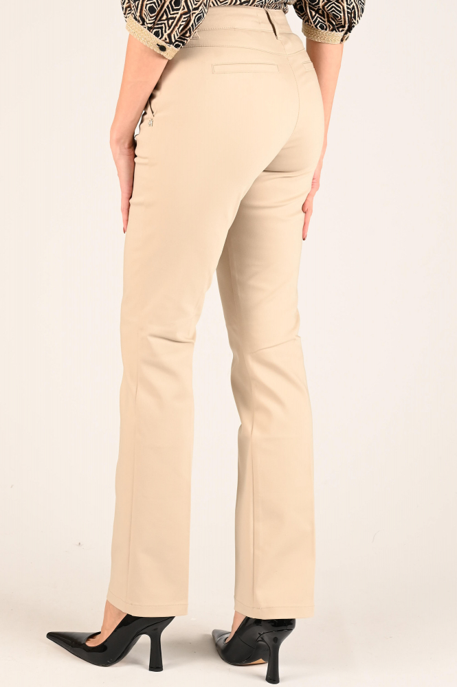 NickJean Marlene flared Broek Beige