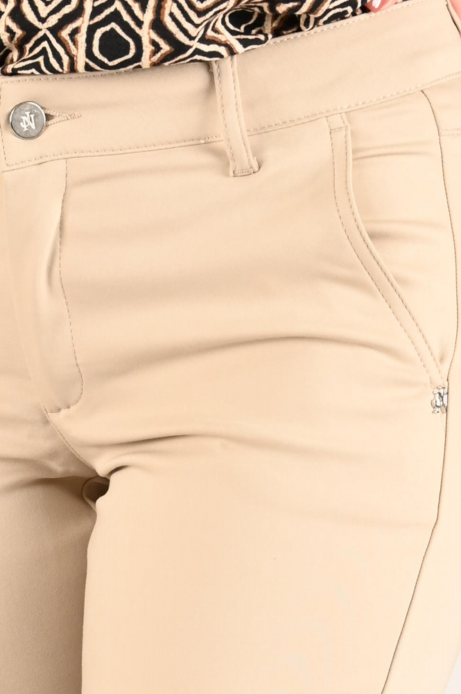 NickJean Marlene flared Broek Beige