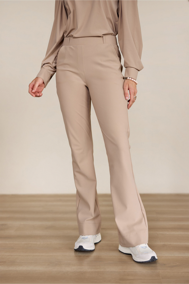 Studio Anneloes Flair bonded trouser Broek Beige