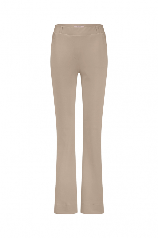 L.O.E.S. by Studio Anneloes Flair bonded trouser Broek Beige