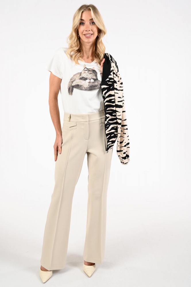 Cambio fawn 6316048303 Broek Beige