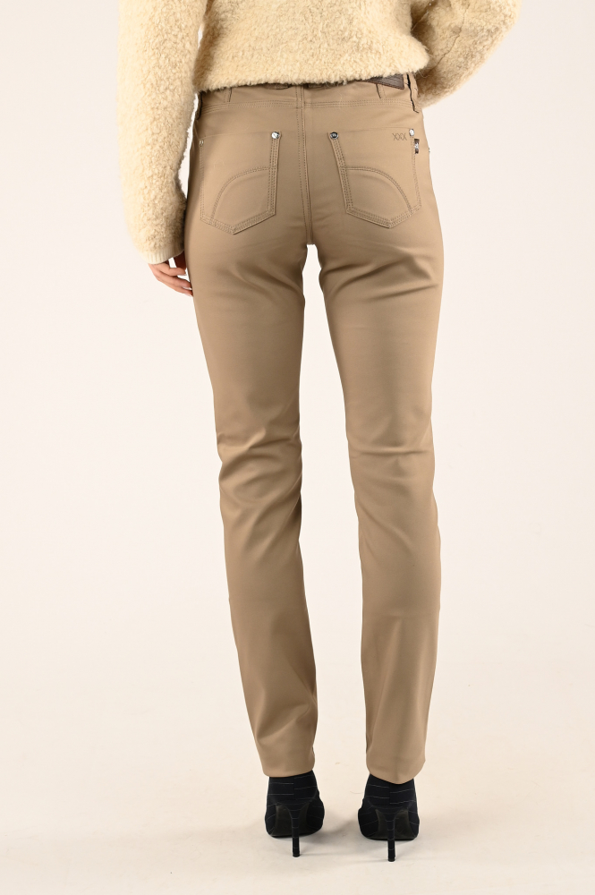 NickJean Bess slim Broek Bruin