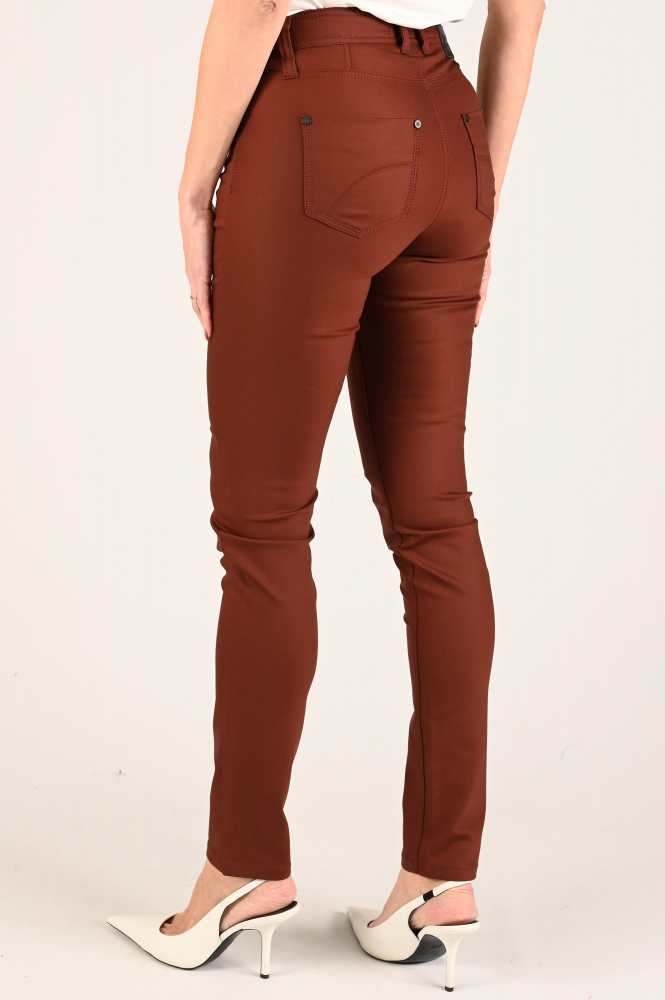NickJean Bess slim Broek Bruin