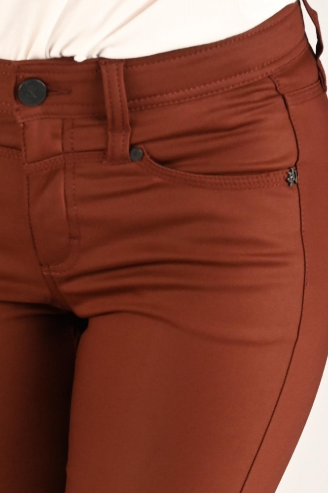 NickJean Bess slim Broek Bruin