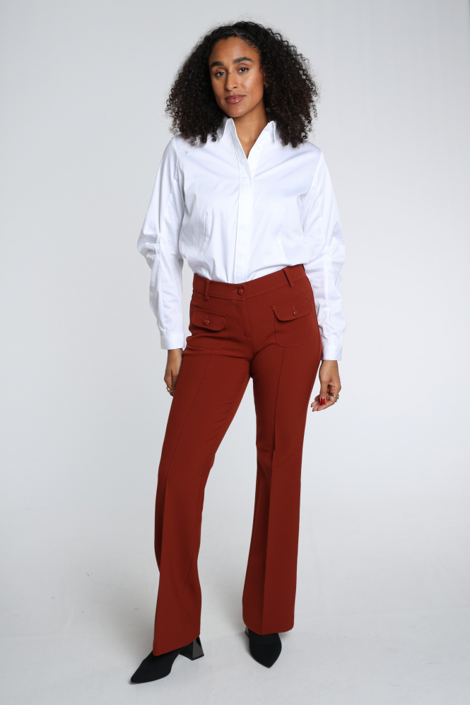 Cambio Farah long 6316046600 Broek Bruin