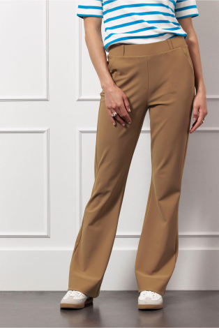 L.O.E.S. by Studio Anneloes Flair bonded trouser Bruin