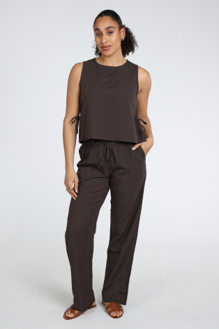 Neo Noir Sonar Linen pants Bruin