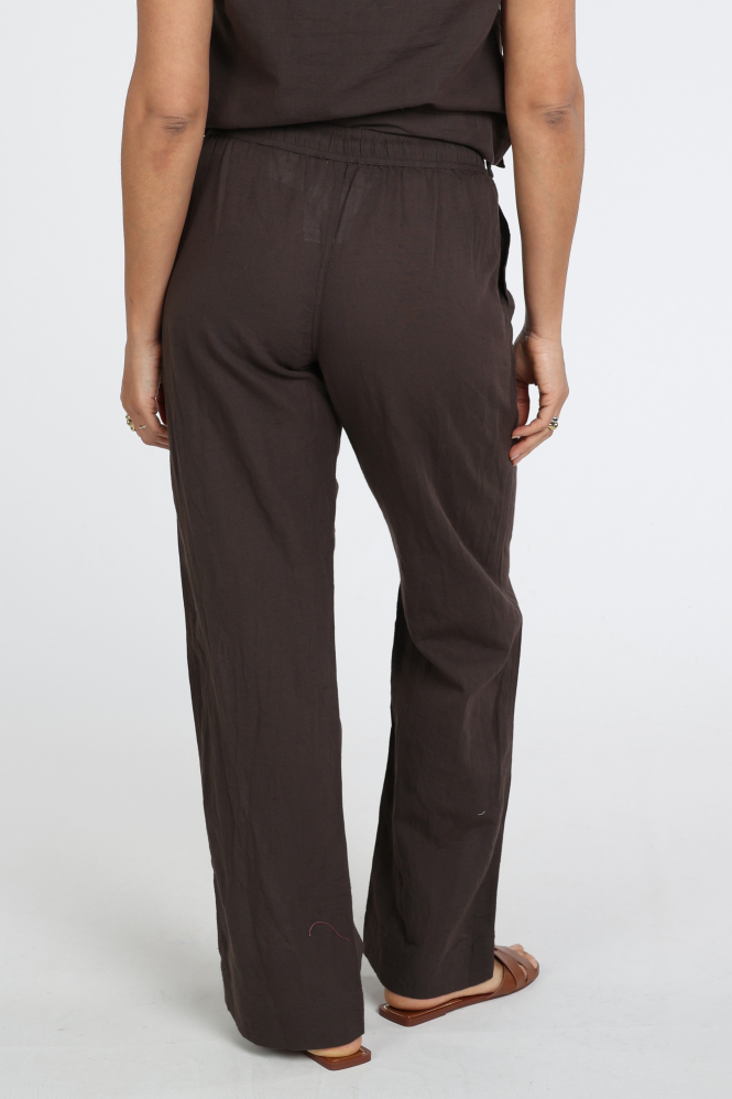 Neo Noir Sonar Linen pants Broek Bruin