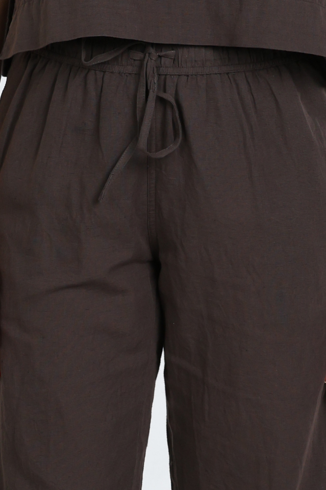 Neo Noir Sonar Linen pants Broek Bruin