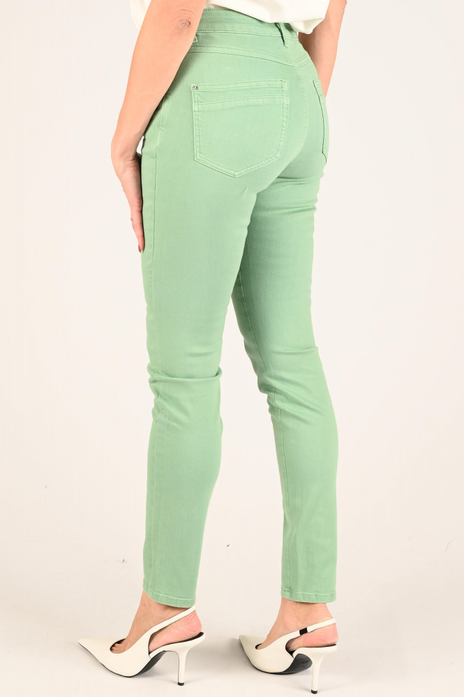 NickJean Kathy slim reg. Broek Groen