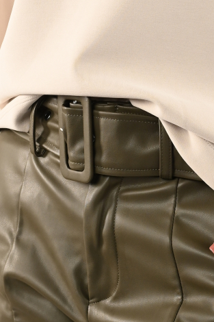NickJean Tysa leather Groen
