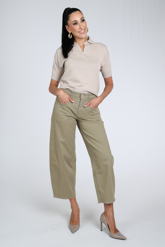 Cambio Odelle 7667013704 Broek Groen