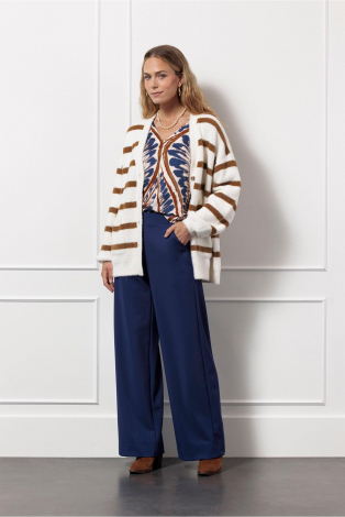 Studio Anneloes Lexie bonded trouser Blauw