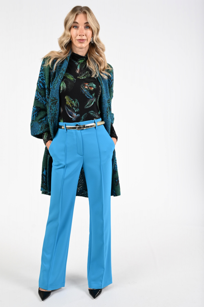 Marc Cain ZC 81.29 W60 Broek Blauw
