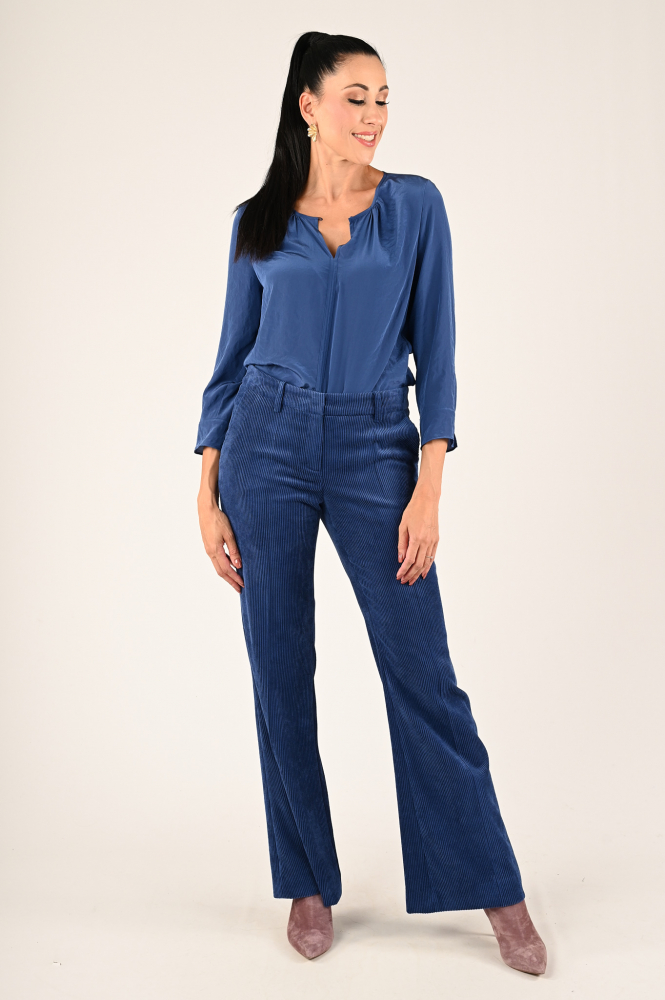 Luisa Cerano 608689-3556 Broek Blauw