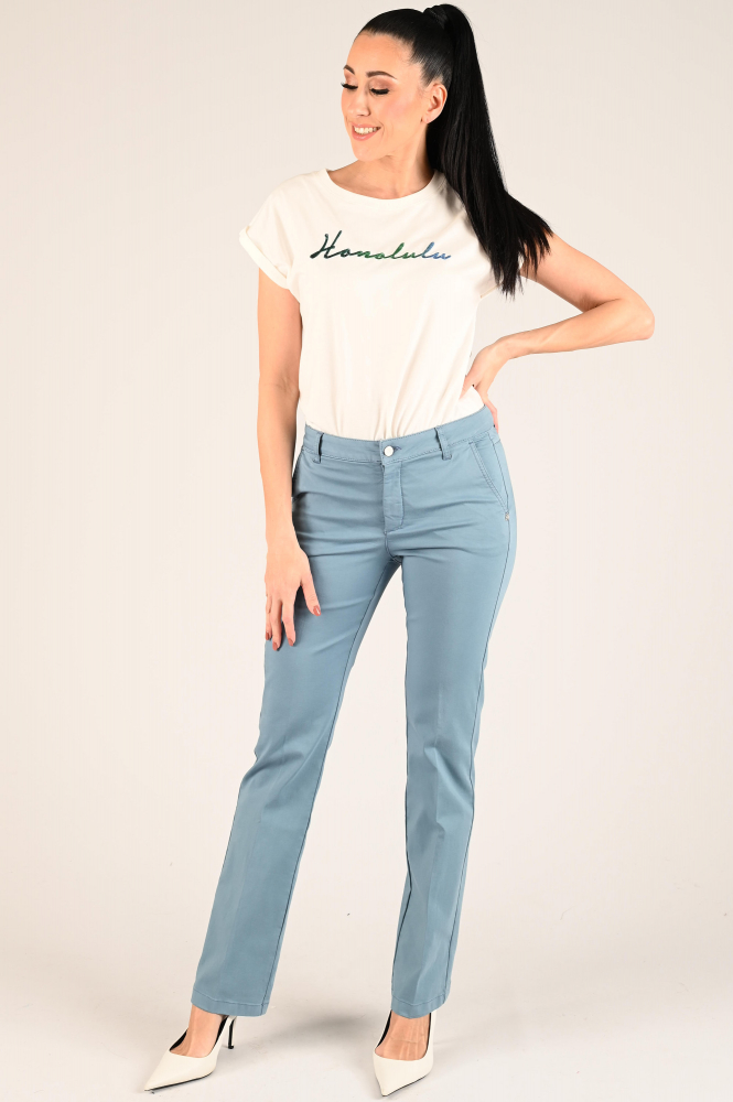 NickJean Marlene flared Broek Blauw