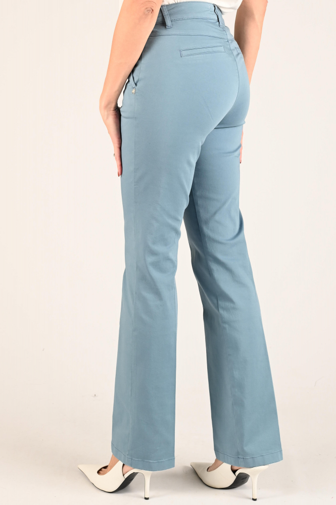 NickJean Marlene flared Broek Blauw