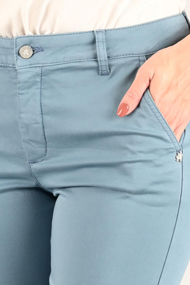 NickJean Marlene flared Broek Blauw