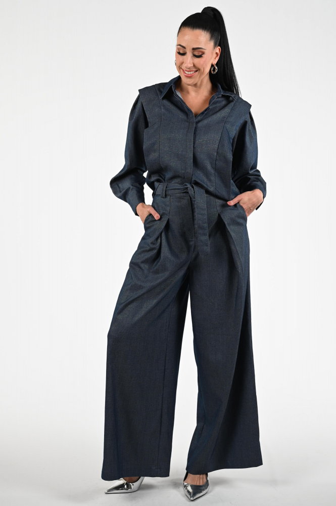 Aimée the label crew Broek Blauw