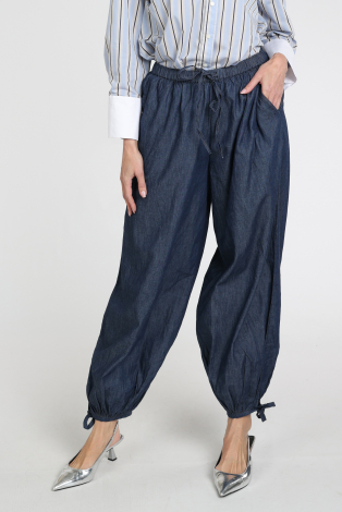 Neo Noir Roxane balloon denim Blauw