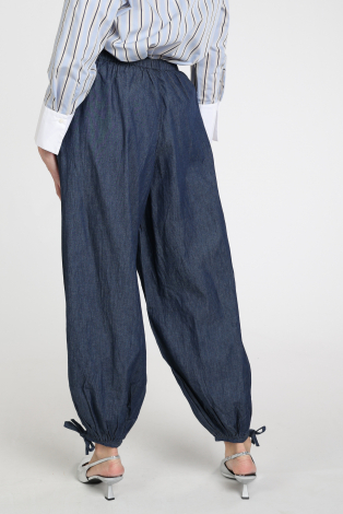 Neo Noir Roxane balloon denim Blauw