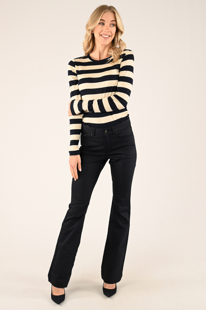 NickJean Kathy flared Broek Blauw
