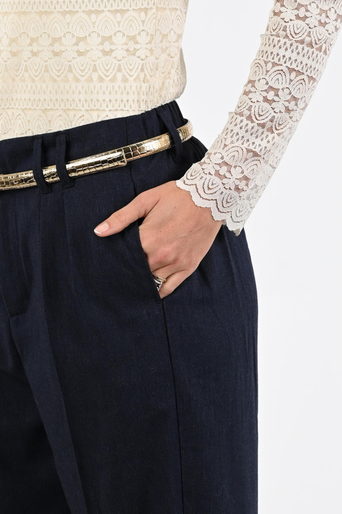 Knit-Ted Henny Broek Blauw