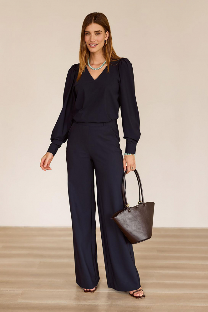 Studio Anneloes Lexie LONG bonded tr Broek Blauw