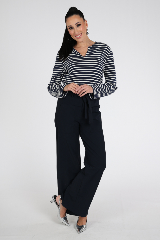 Penn & Ink BOWIE Broek Blauw